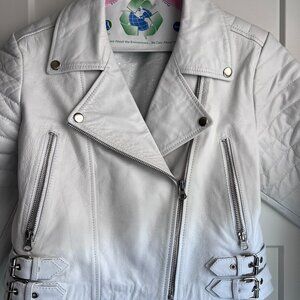 White Leather Jacket